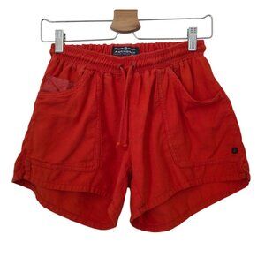 Amundsen Women's Orange Drawstring 4" Field Casual Shorts Sz M